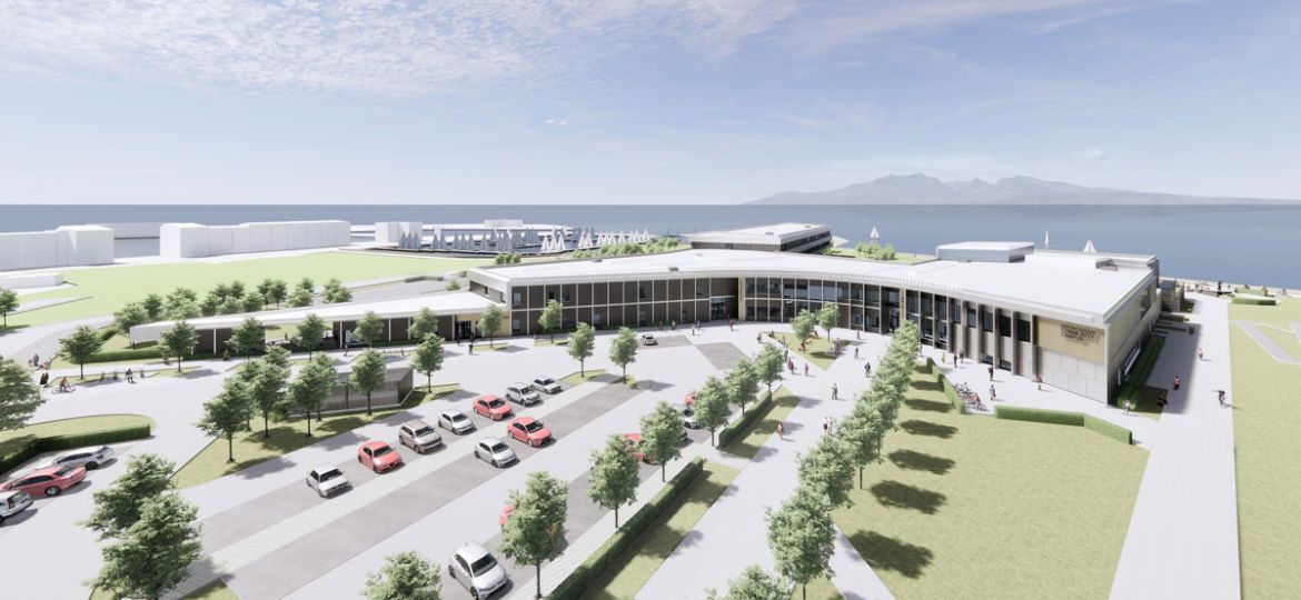 An artist's impression of the new Ardrossan Community Campus