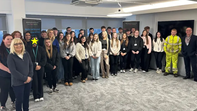 Group photo of Youth Work Modern Apprentices